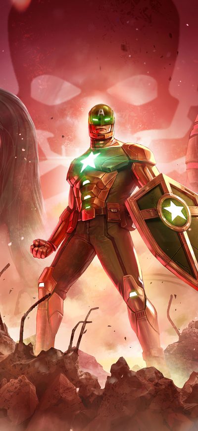 Fond d'écran iPhone 4k Marvel Future Fight