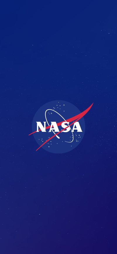 Fond d'écran iPhone Nasa Logo Blue 5k
