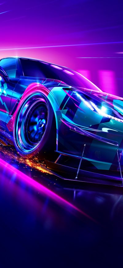 Fond d'écran iPhone Need For Speed Heat 2019 4k