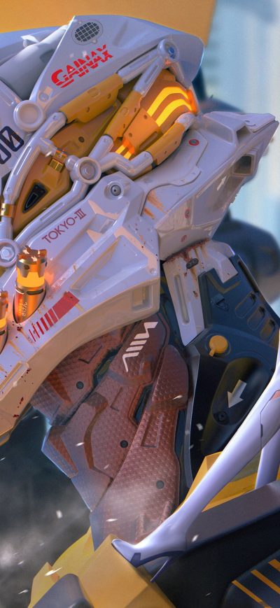 Fond d'écran iPhone Neon Genesis Evangelion Anime 4k