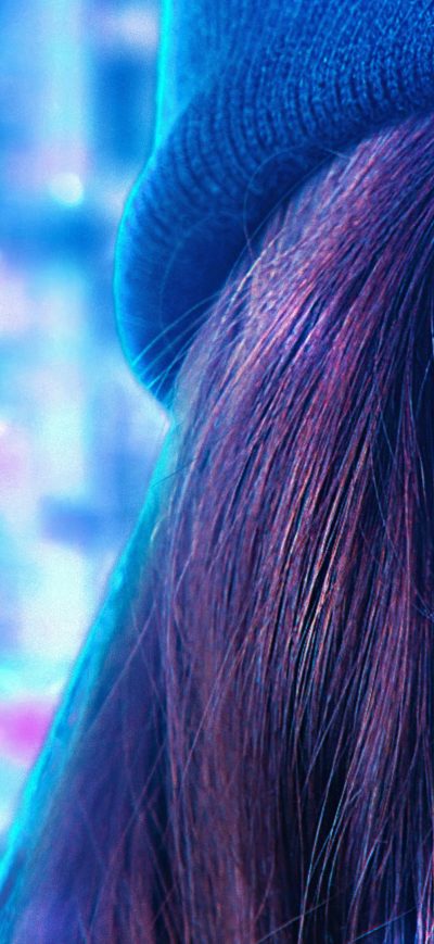 Fond d'écran iPhone Neon Eyes Girl 4k
