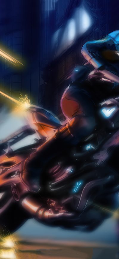 Fond d'écran iPhone Nightwing Bike 4k