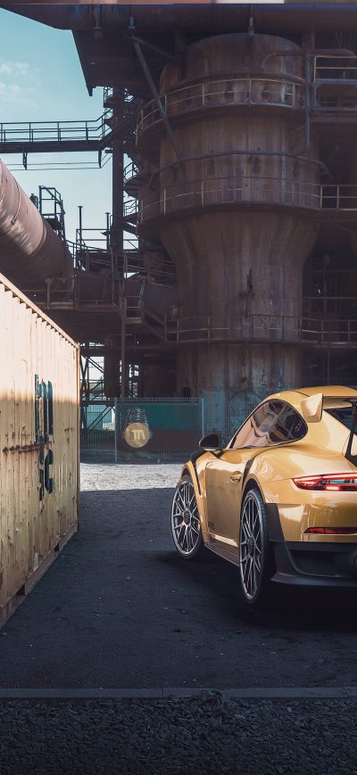 Fond d'écran Porsche Gt Rear sur iPhone