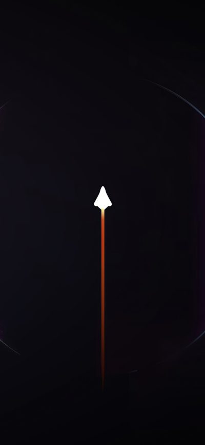 Fond d'écran iPhone Rocket Space Minimal 5k