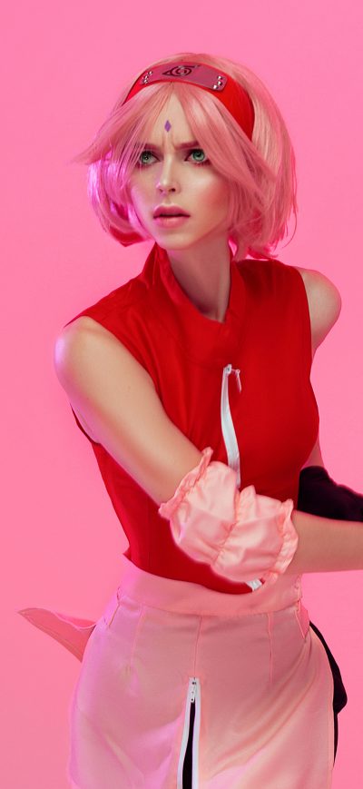 Fond d'écran iPhone Sakura Haruno Cosplay