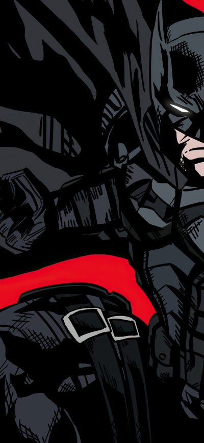Fond d'écran iPhone The Batman 2021 Comic Style Poster 4k