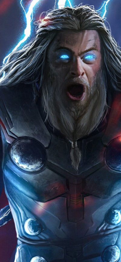 Fond d'écran iPhone Thor With Mjolnir And Stormbreaker