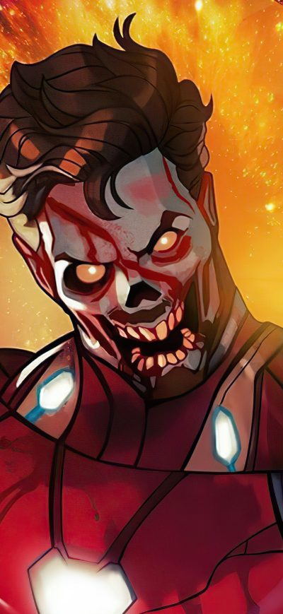 Fond d'écran iPhone Iron Man X Zombie What If