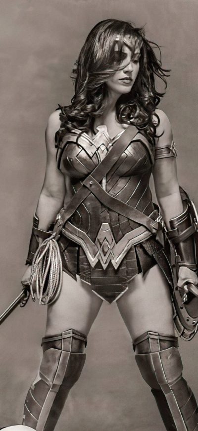 Fond d'écran iPhone Wonder Woman Spartan Kick
