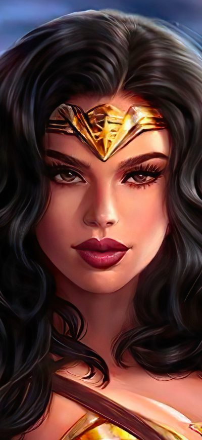 Fond d'écran iPhone Wonder Woman Synder Cut Illustration 4k