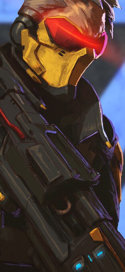 Fond d'écran iPhone 4k Soldier 76 Overwatch