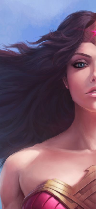 Fond d'écran iPhone Wonder Woman Painting 4k