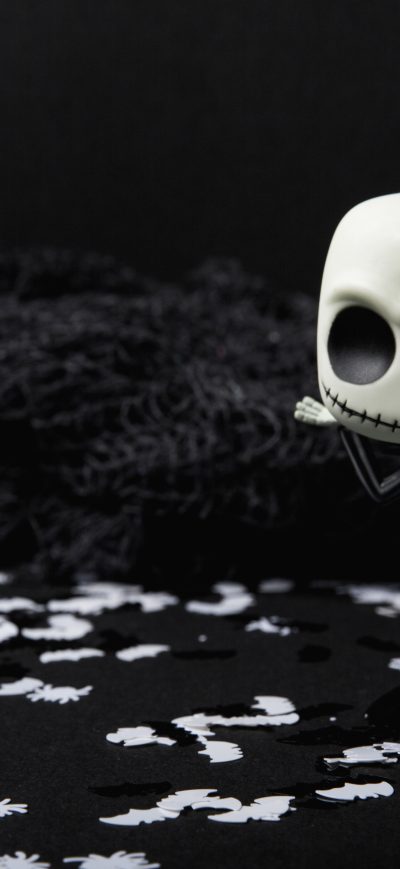 Fond d'écran iPhone Scary Skull Doll Halloween Creepy 5k