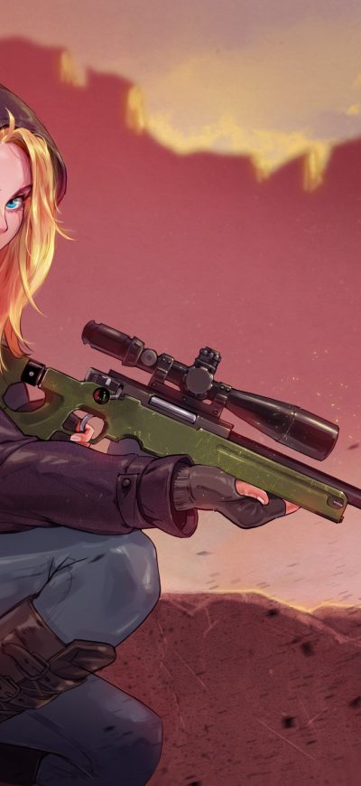 Fond d'écran iPhone Pubg Game Girl Fanart