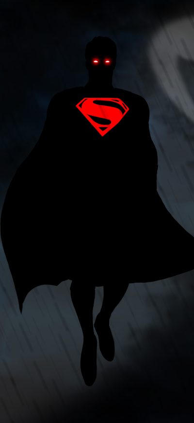 Fond d'écran iPhone Superman Red Eye Bat Signal