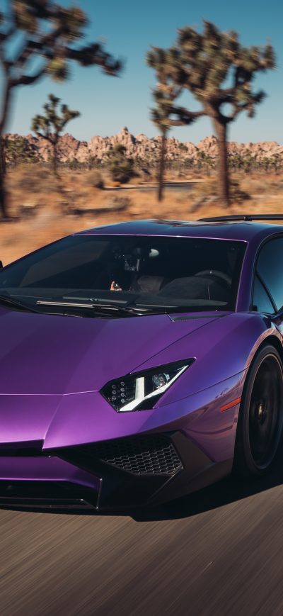 Fond d'écran Lamborghini Aventador LP 750 SV 5k sur iPhone