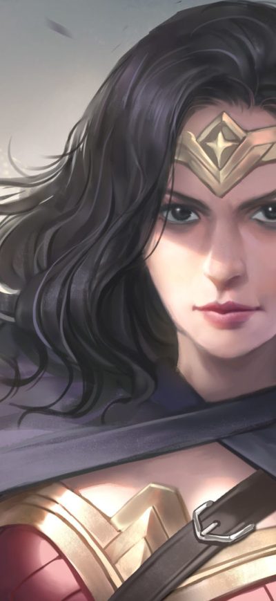 Fond d'écran iPhone Wonder Woman Arts 2018
