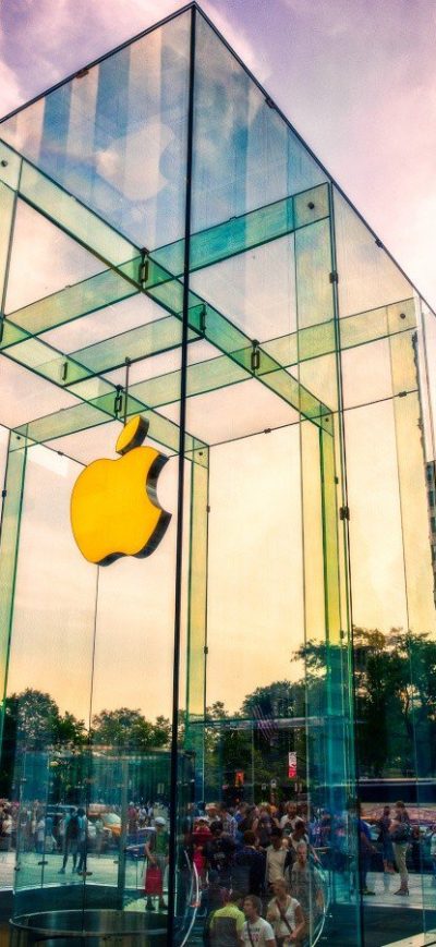 Fond d'écran Apple Store sur iPhone