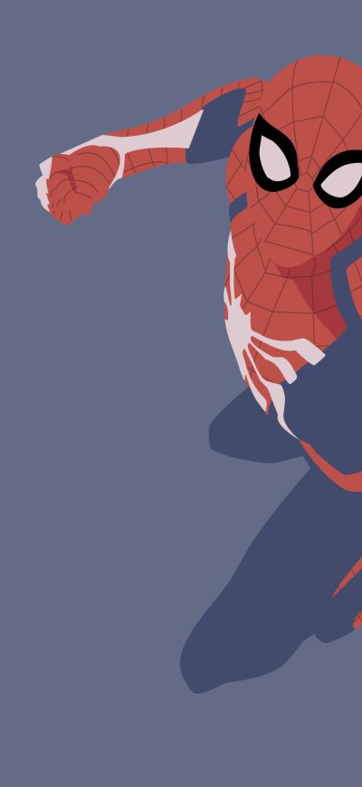 Fond d'écran iPhone SpiderMan PS4 Minimalist