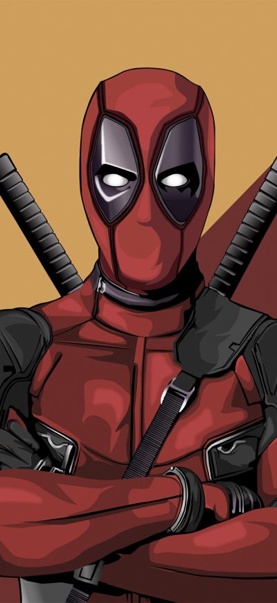 Fond d'écran iPhone Deadpool Vector Artwork 4k