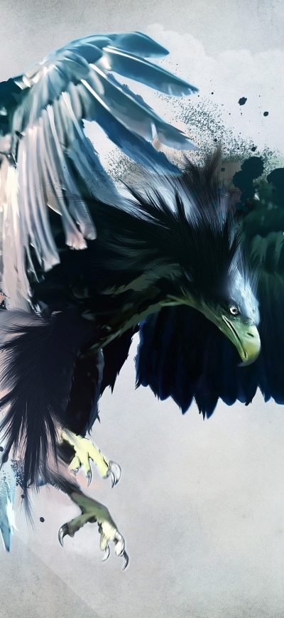Fond d'écran Eagle Art sur iPhone