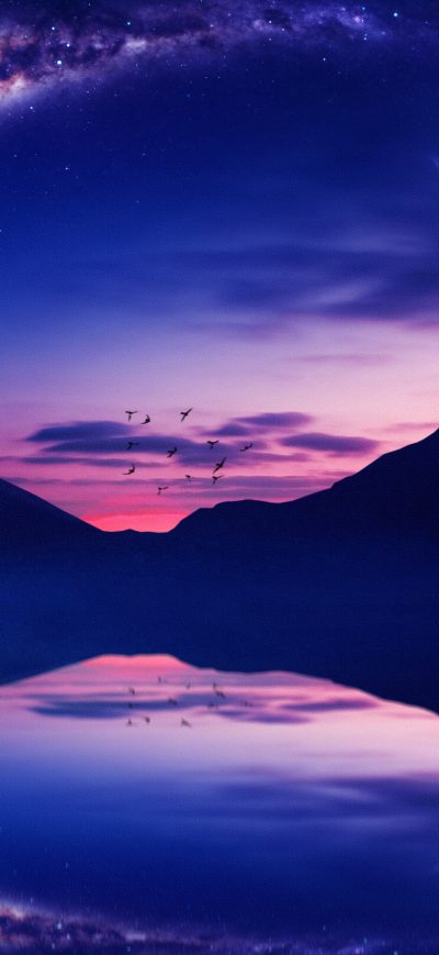Fond d'écran iPhone Starry Twilight 4k
