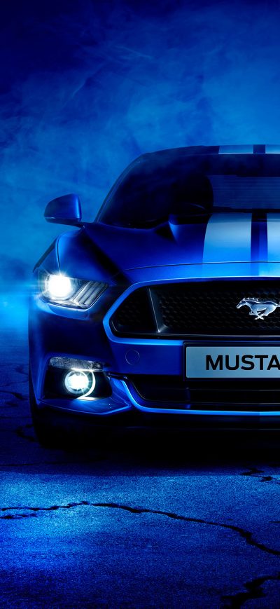 Fond d'écran iPhone Blue Ford Mustang