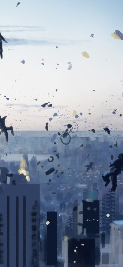 Fond d'écran Falling World sur iPhone