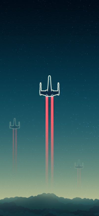 Fond d'écran X Wing Ship Artwork sur iPhone