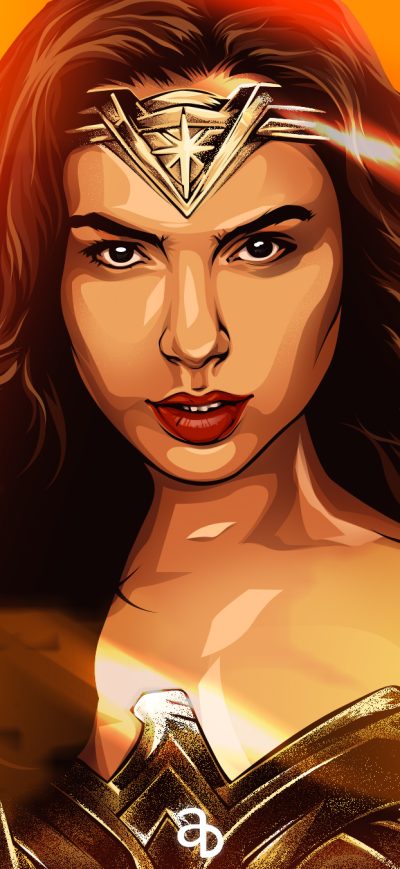 Fond d'écran iPhone Wonder Woman Arts New