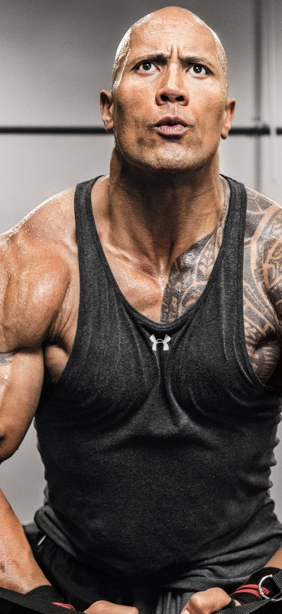 Fond d'écran iPhone Dwayne Johnson Doing Exercise