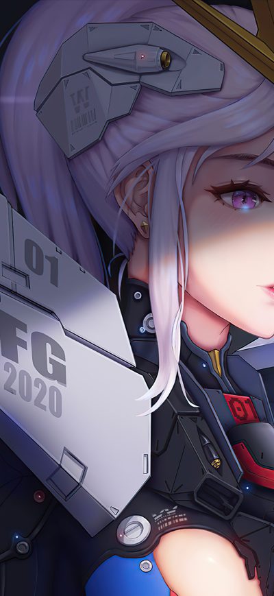 Fond d'écran iPhone Gundam Girl 4k