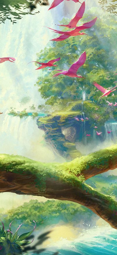 Fond d'écran iPhone The King Trees Falls 4k
