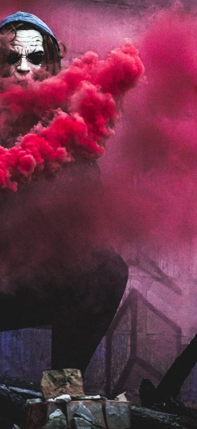 Fond d'écran iPhone Red Smoke By Joker