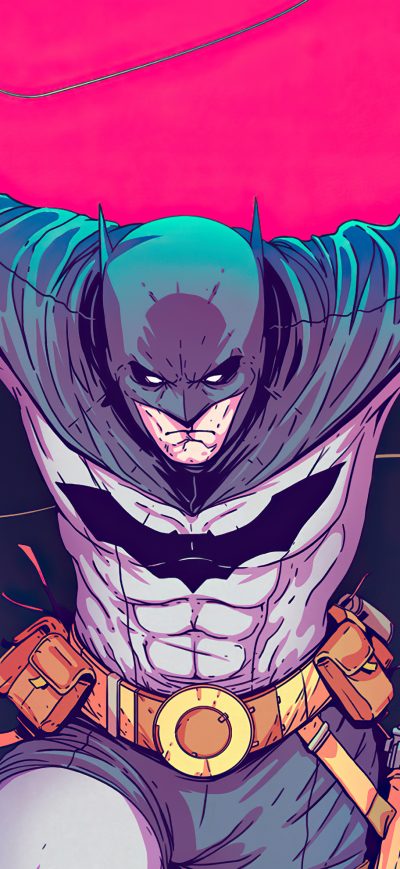 Fond d'écran iPhone Batman Pink Sketch Artwork