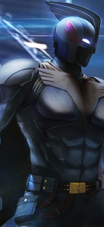 Fond d'écran iPhone Blue Pheasant Batman 4k