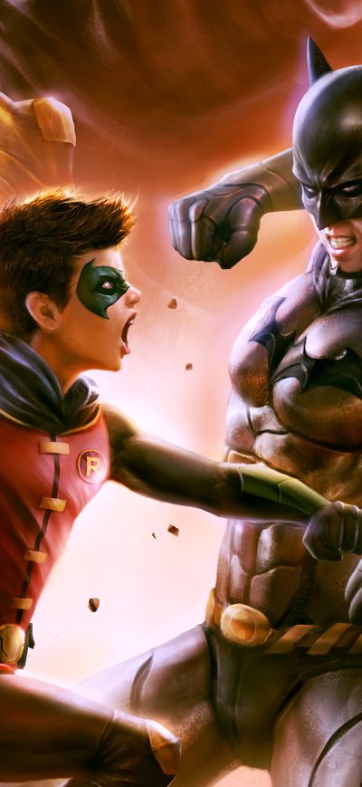 Fond d'écran iPhone Batman Vs Robin