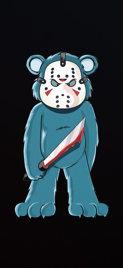 Fond d'écran iPhone Bear Horror With Sword 4k
