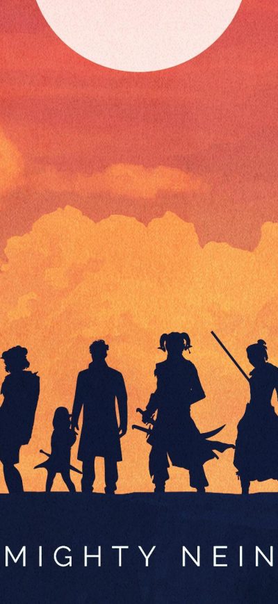 Fond d'écran iPhone Warriors Mighty Nein Minimalist Art