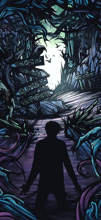 Fond d'écran Homesick Album Artwork 4k sur iPhone