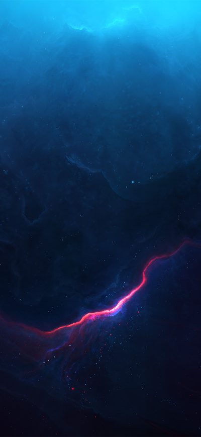 Fond d'écran iPhone Blue Nebula Scenery