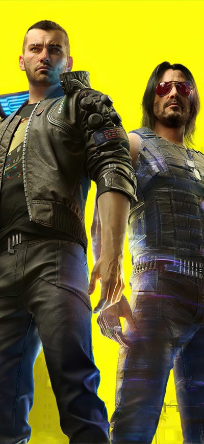 Fond d'écran iPhone Cyberpunk 2077 Johnny Silverhand 4k