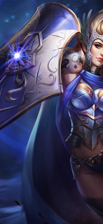 Fond d'écran iPhone Fantasy Warrior Girl With Shield And Sword