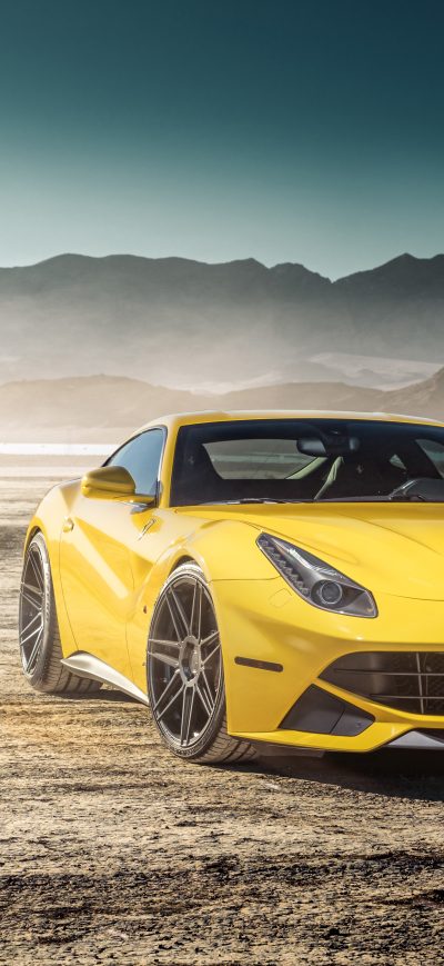 Fond d'écran iPhone Yellow Ferrari F12