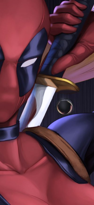 Fond d'écran iPhone Lady Deadpool Art