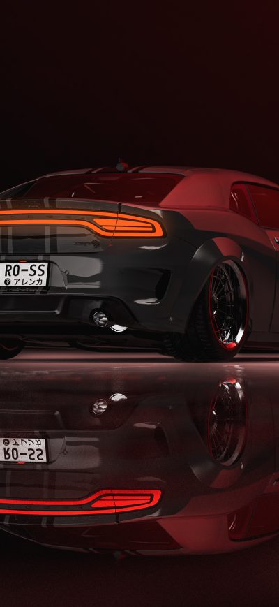 Fond d'écran iPhone Dodge Charger Coupe Rear 4k