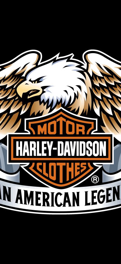 Fond d'écran iPhone Harley Davidson Eagle Logo 4k