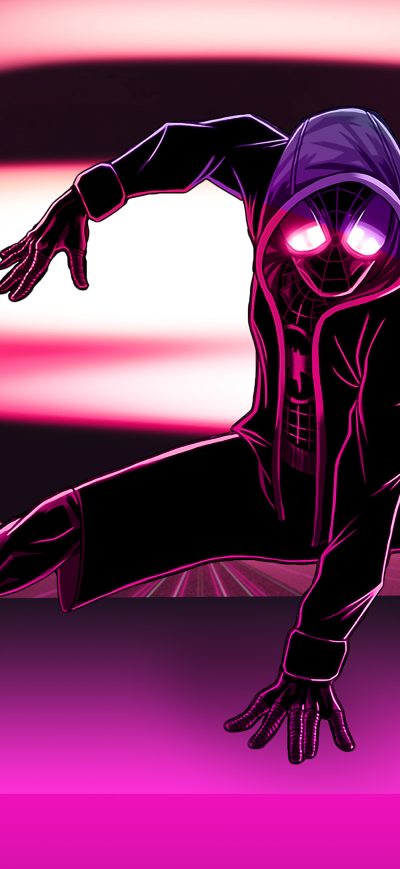 Fond d'écran iPhone Neon Spider Man