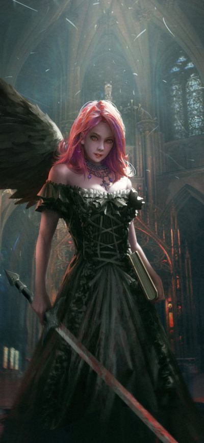 Fond d'écran Dark Angel sur iPhone