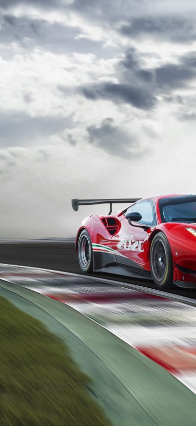 Fond d'écran iPhone Ferrari 488 GT3 Evo 2020